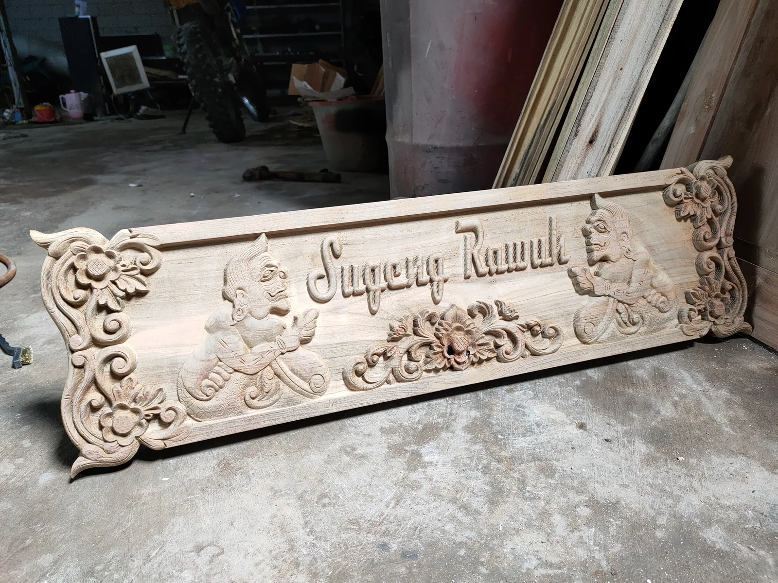 Hasil Ukir Kayu CNC Router